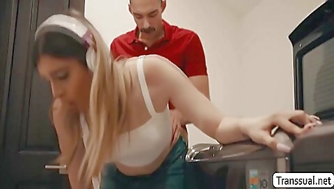 Makeil titty sexues her ass and pussy
